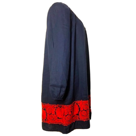 J Crew Linen Tunic Top - Picture 7 of 8